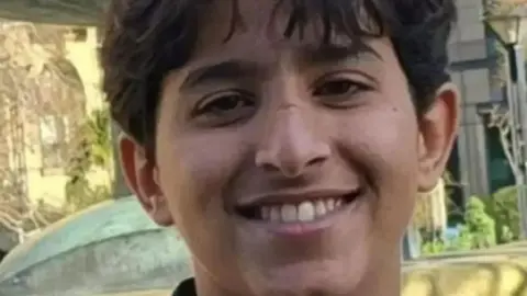 Abdullah Yaser Abdullah Al Yazidi,  16-year-old from Yemen who died in Sheffield after being hit by a car in Yemen on Wednesday. He is smiling at the camera. He had black hair and a small scar or indentation on the bridge of his nose.